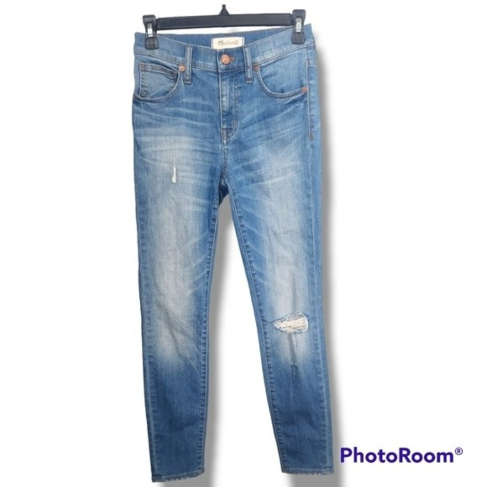 Madewell High Riser Distressed Skinny Skinny Jeans Size 25 or 0